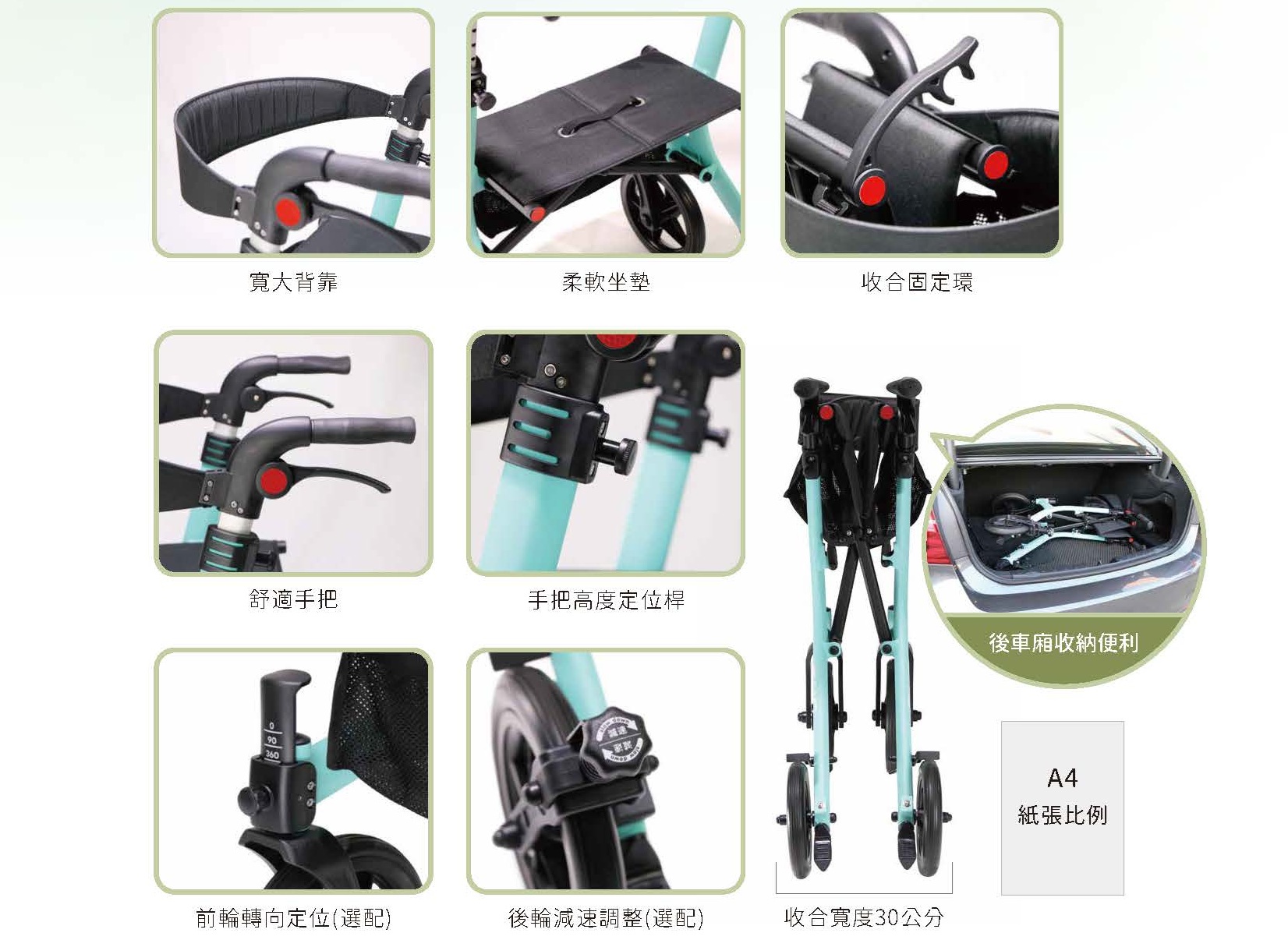 廣翰 R1豪華款助步車--帕金森氏症適用