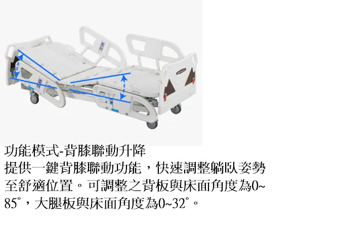旗艦型三馬達醫療電動床 ES-05HDS