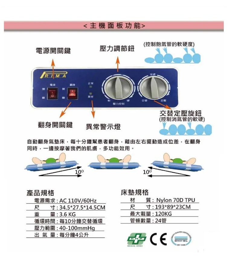 CUBE6200 翻身式氣墊床組
